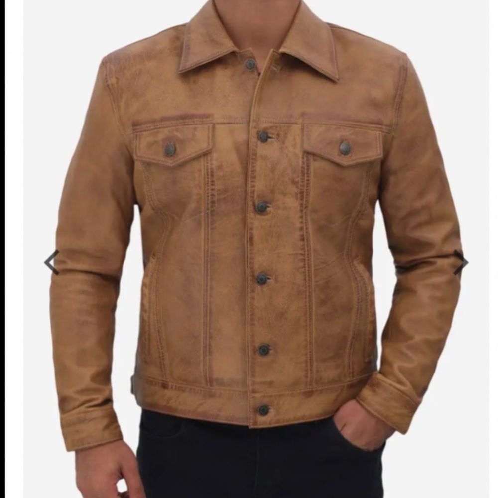 Men's Brown Leather Jacket